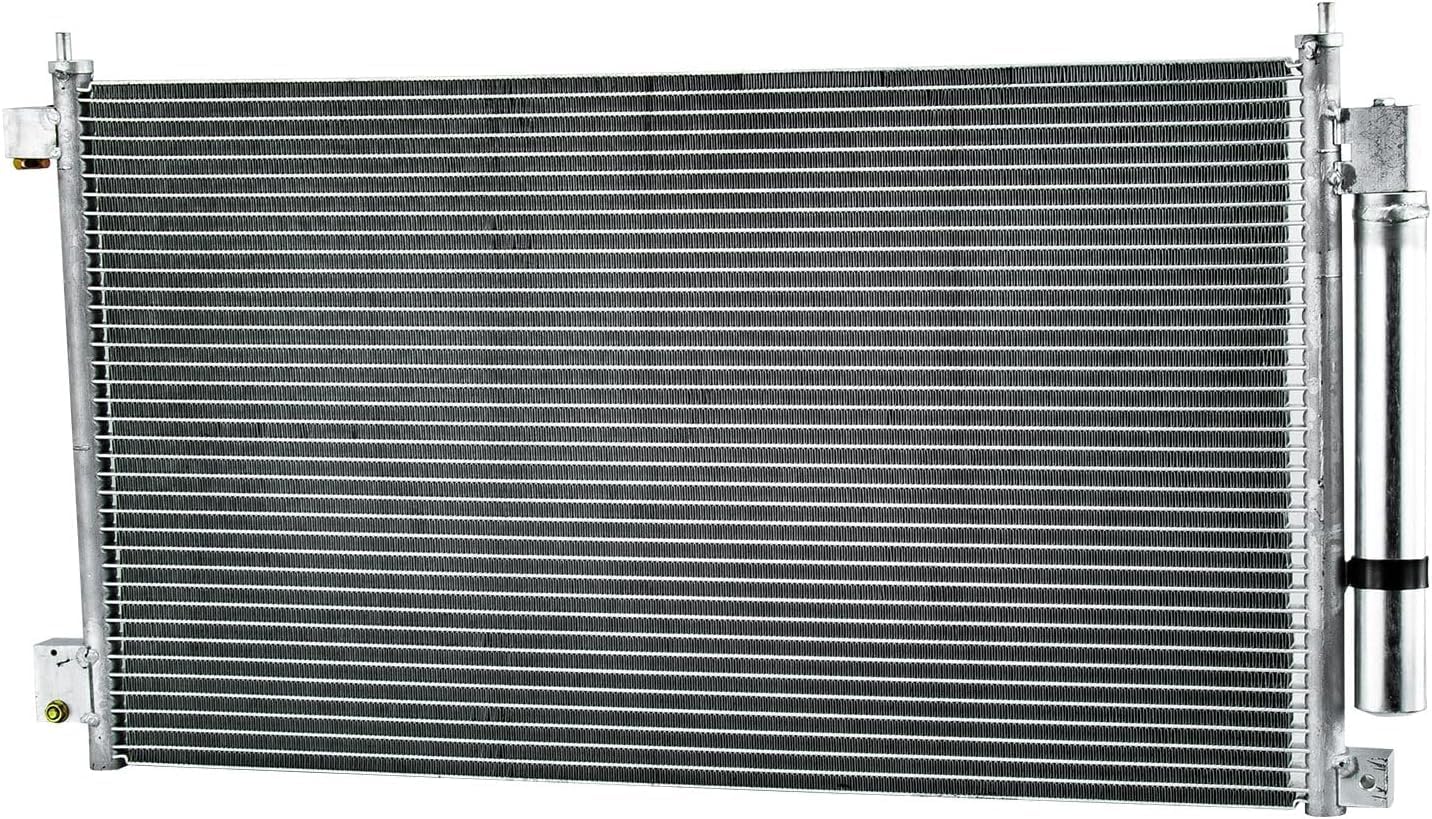 3152 AC Condenser With Receiver Drier For 2003-2007 Honda Accord L4 2.4L V6 3.0L A/C Condensers