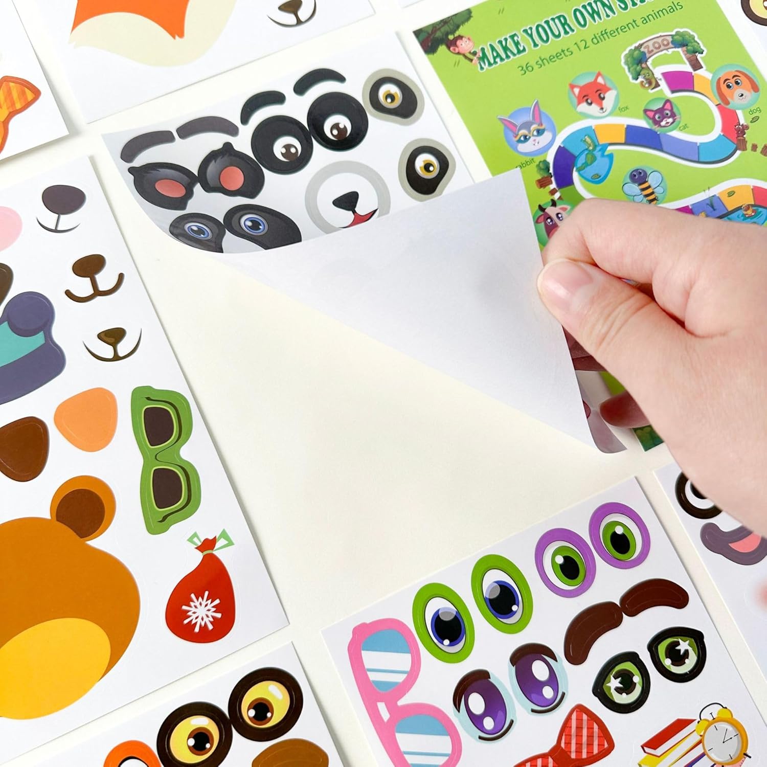 HOMESTEC Story Toys + Animal Face Sticker Set