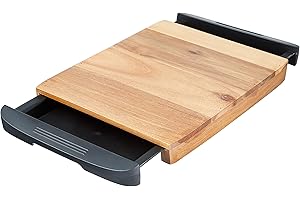Glad Acacia Wood Cutting Board with Slide Out Trays: The Ultimate Culinary Canvas