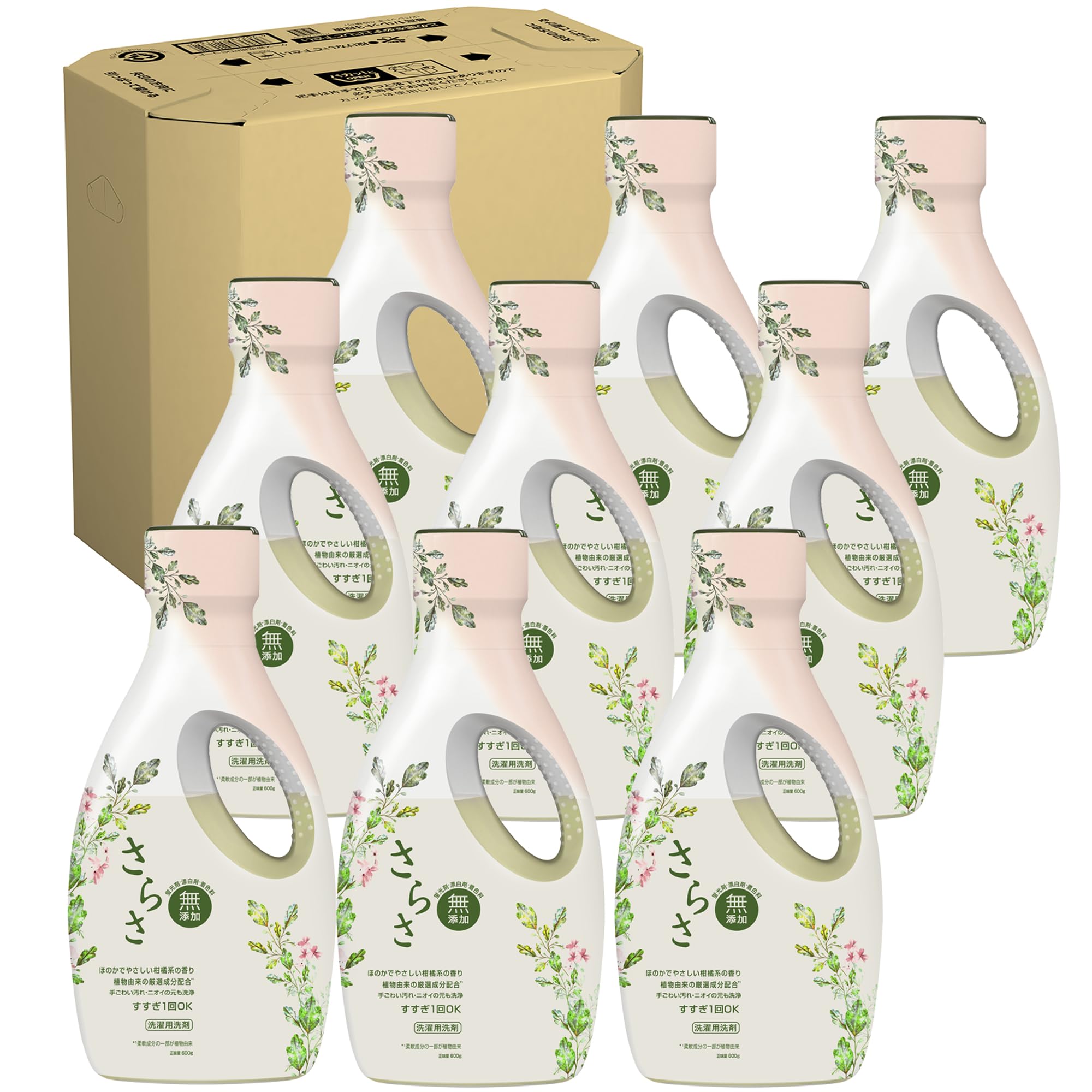 Amazon | さらさ 液体 無添加【ケース品】600g×9本 植物由来の厳選成分