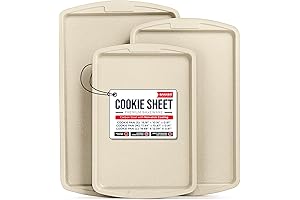 Bakken Swiss Cookie Sheet for Home Baking: Delight in Non-Stick, Stackable Ceramic Baking Pans