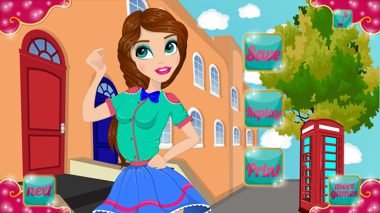 British Fashionista - Dress up and Makeover Game for Girls