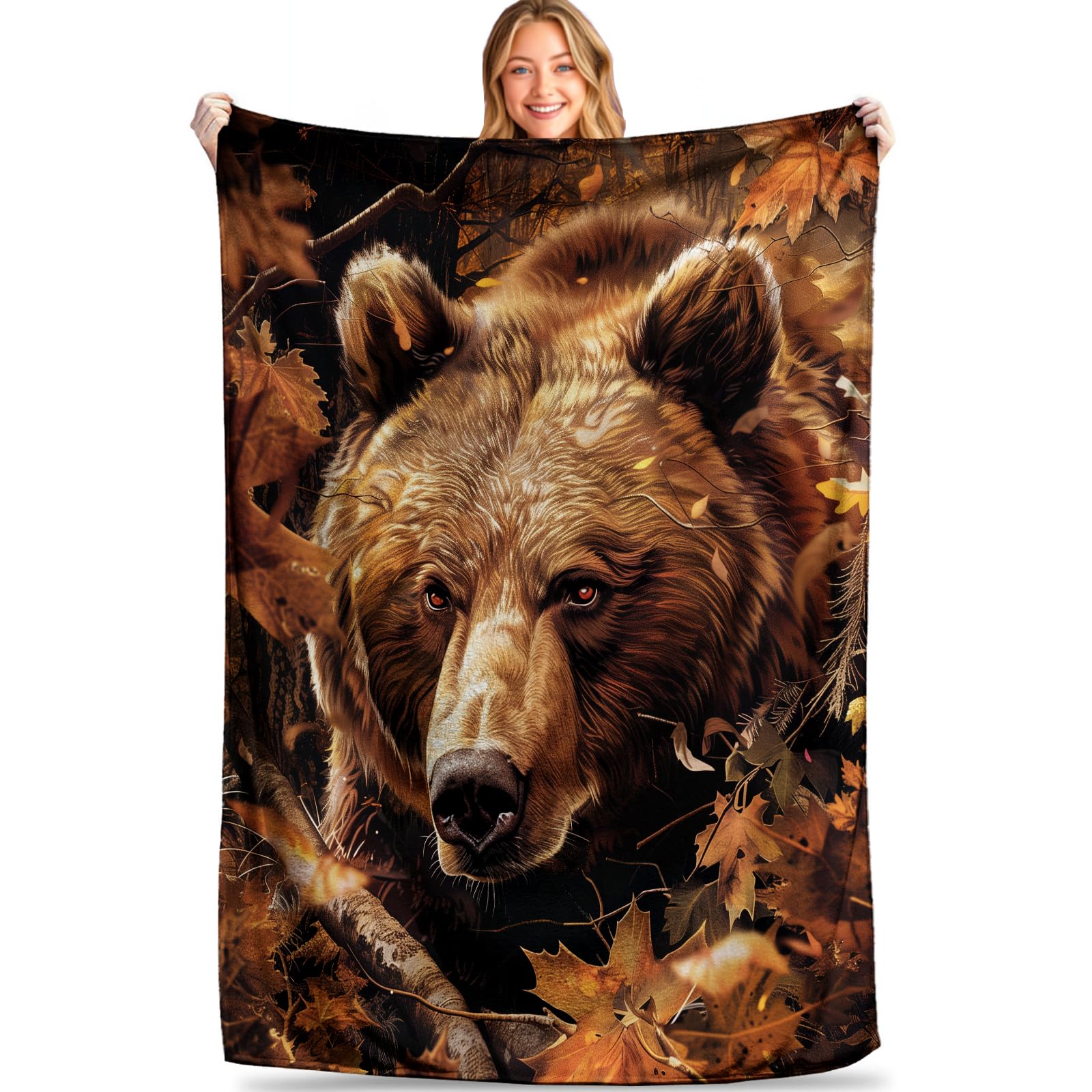 Flanell-Decke Mit Musikalischem Frosch-Design – Ultraweich, Warm, 127 X 152 Cm – Für Couch, Garten, Reisen