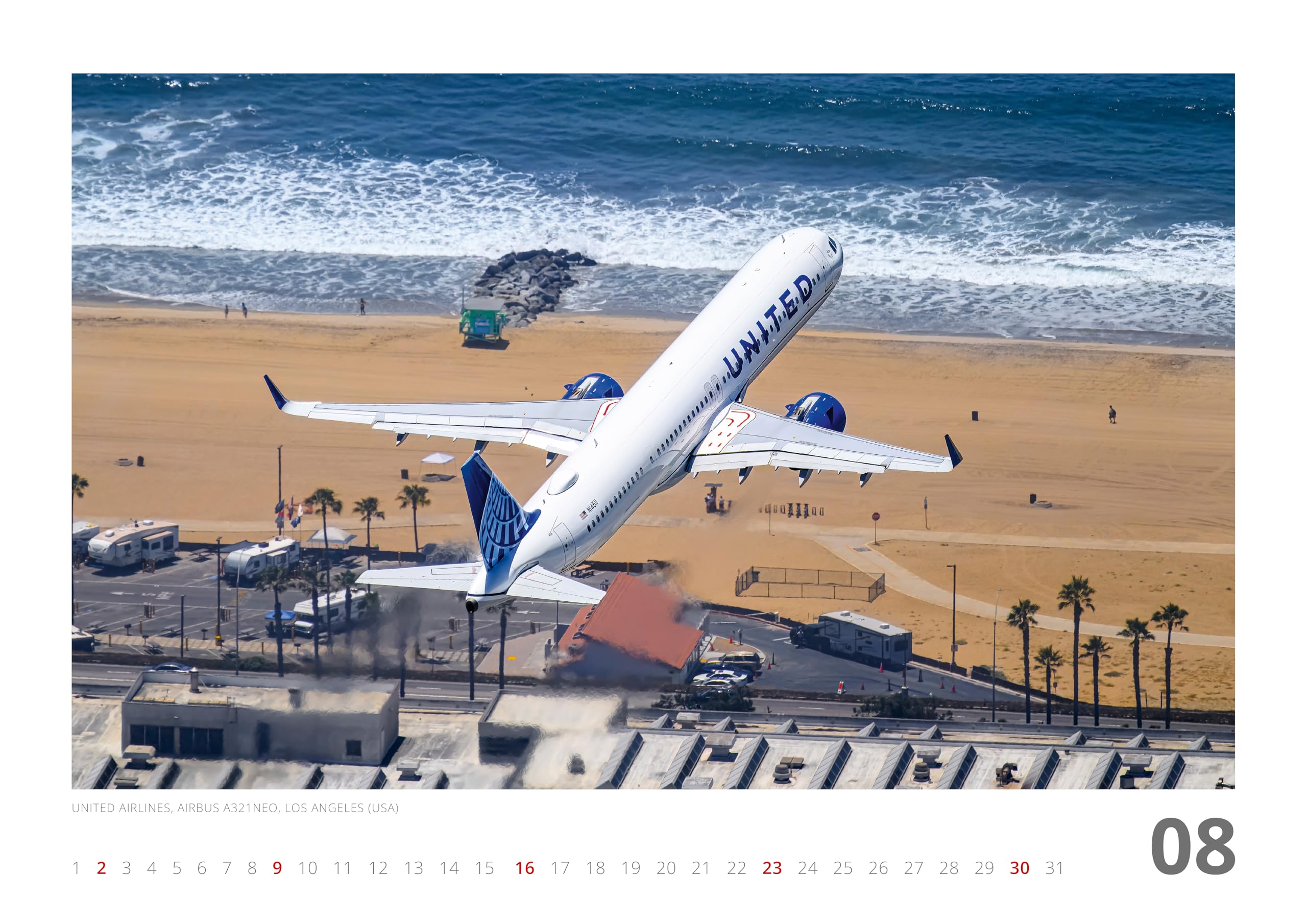 AIRLINER Calendario 2026, formato A2, 12 motivi, fotografia aeronautica, colori brillanti su 250 g/m², edizione limitata di Felix Gottwald