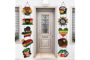 Black History Month Decoration Banner - Juneteenth Decorations Party