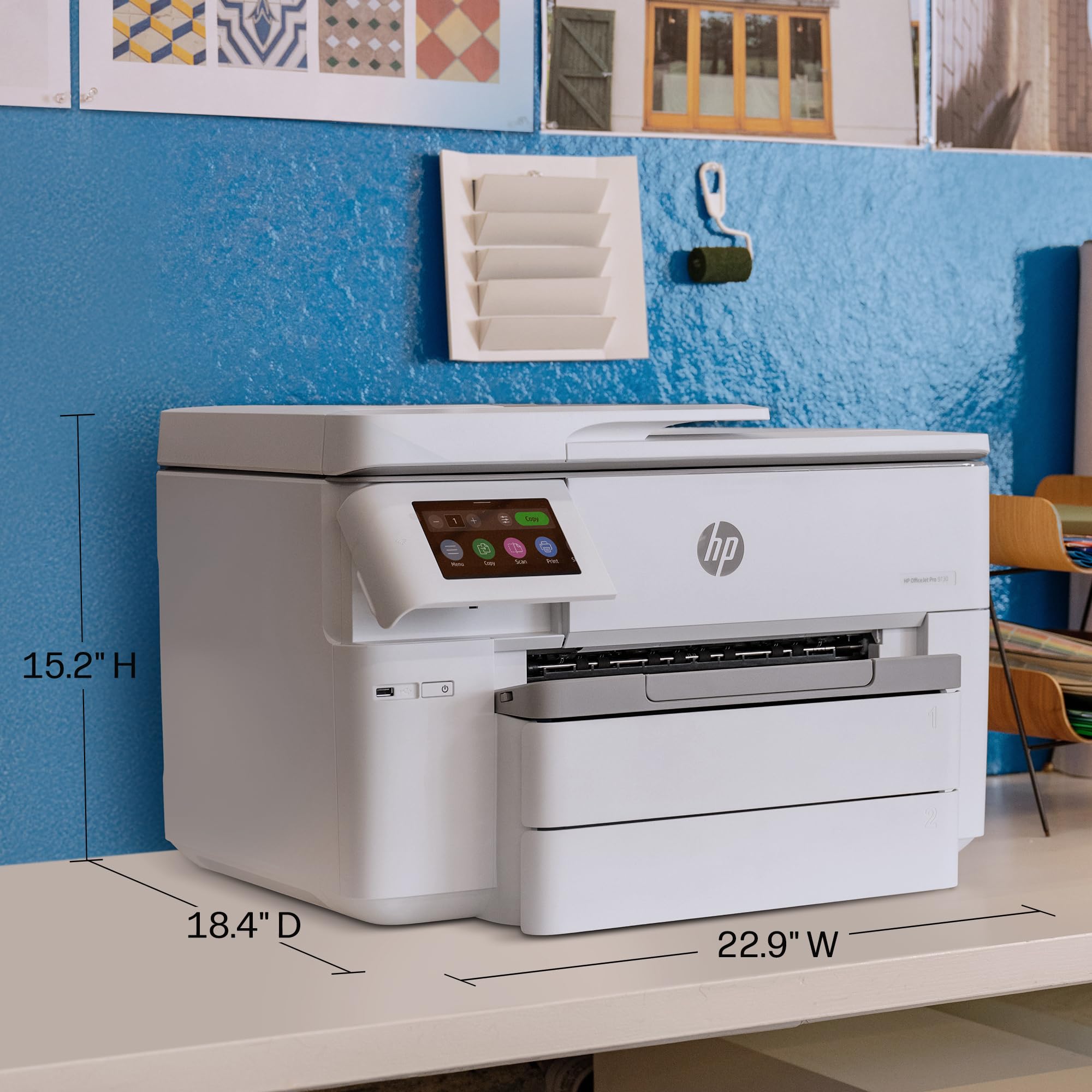 Amazon.com: HP OfficeJet Pro 9730 Wide-Format Wireless All-in-One