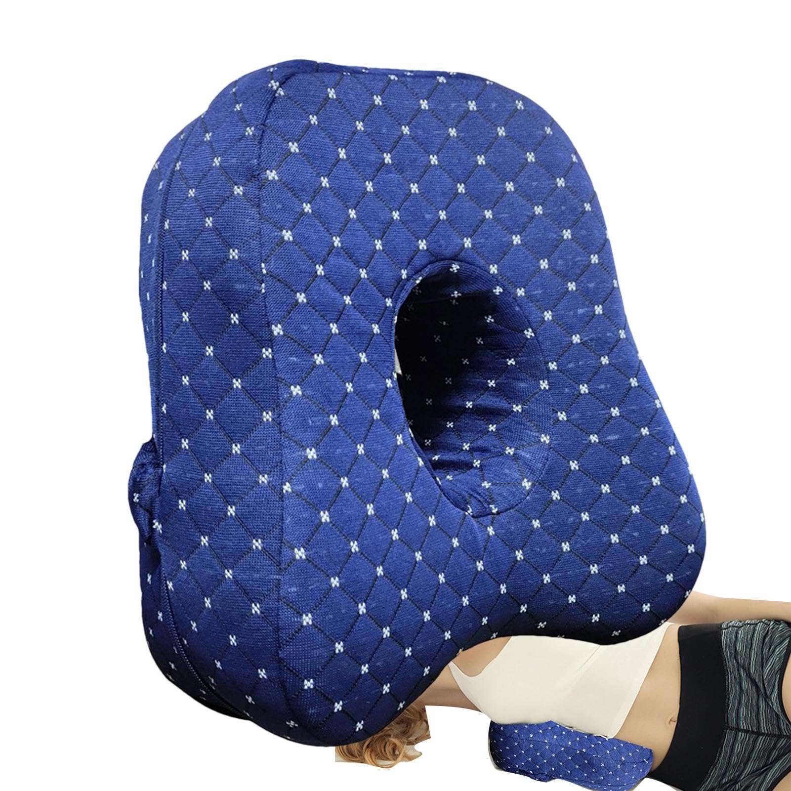 Side Sleeper Leg Pillow, Knee Pillow for Side Sleepers | Multi-Position Memory Foam Leg Pillow, Leg Positioner Pillow Secured with Support Elastic Band