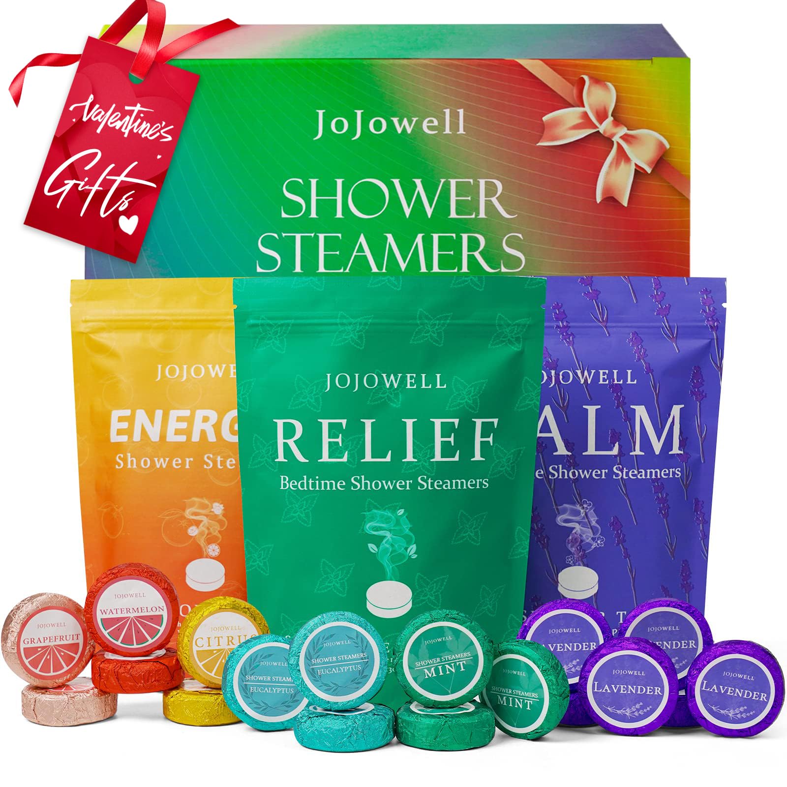 Shower Steamers Aromatherapy - 18 Pack Birthday Gifts for Women, Self Care, Valentines Day Gifts for Her Him Women Men Mom Wife Teens, Galentines Gift Set Relaxation Home SPA