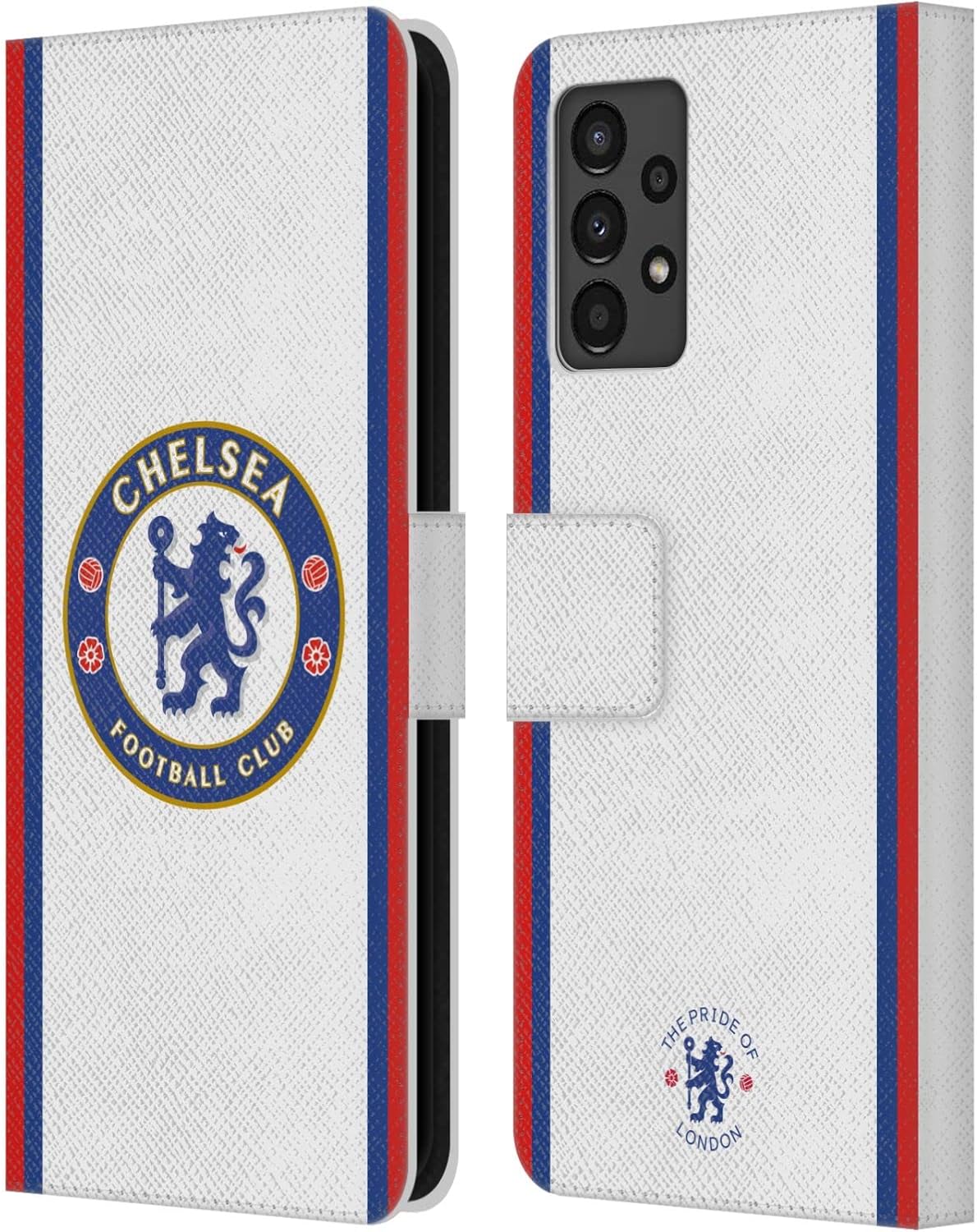 Head Case Designs Officially Licensed Chelsea Football Club Home 2019/20 Kit Leather Flip Case Compatible with Samsung Galaxy A13 (2022)