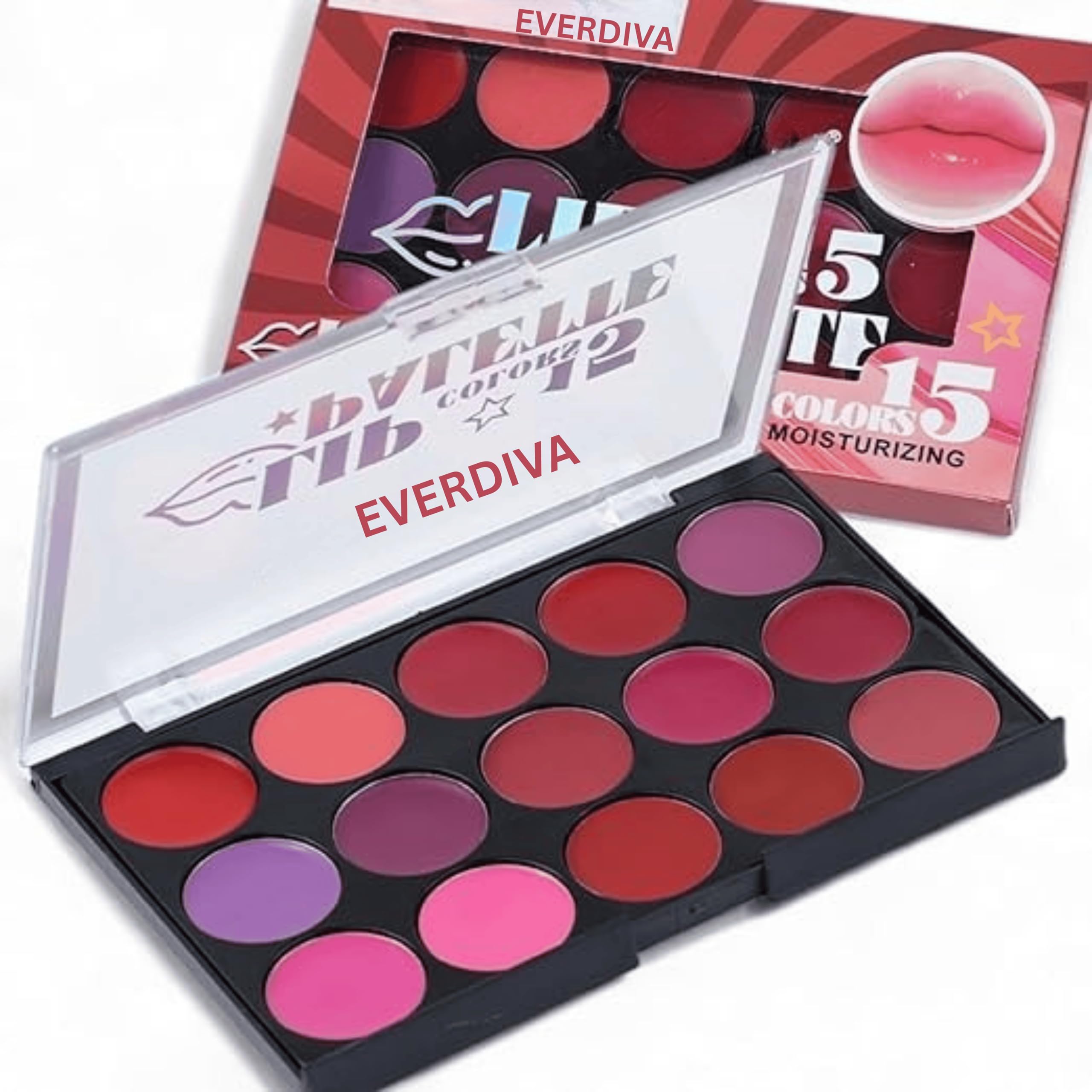 15 Shade Waterproof Matte Lip Palette | Pink, Red, Nude & Brown Lip Colors | Long-Lasting, Smudge-Proof Lipstick Set for Women-image-42