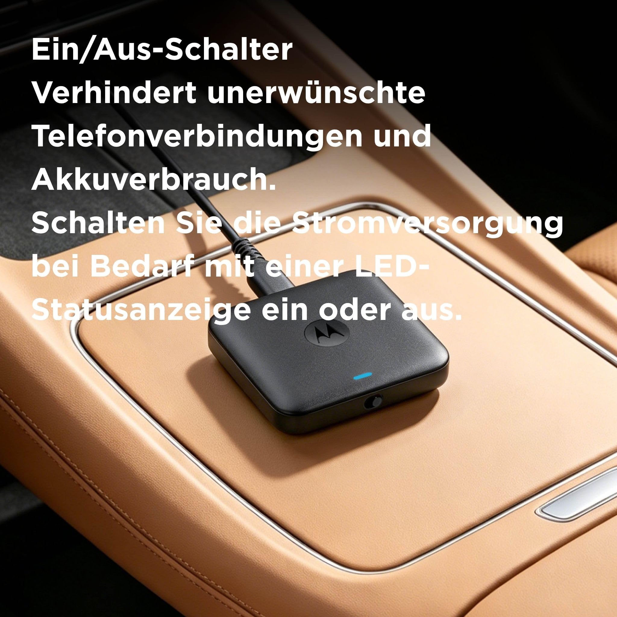 Motorola Drive MA2 Wireless Android Auto Adapter – entwickelt von Google | Wi-Fi 5 GHz | Automatische Bluetooth-Verbindung | USB-A und USB-C | Multipoint