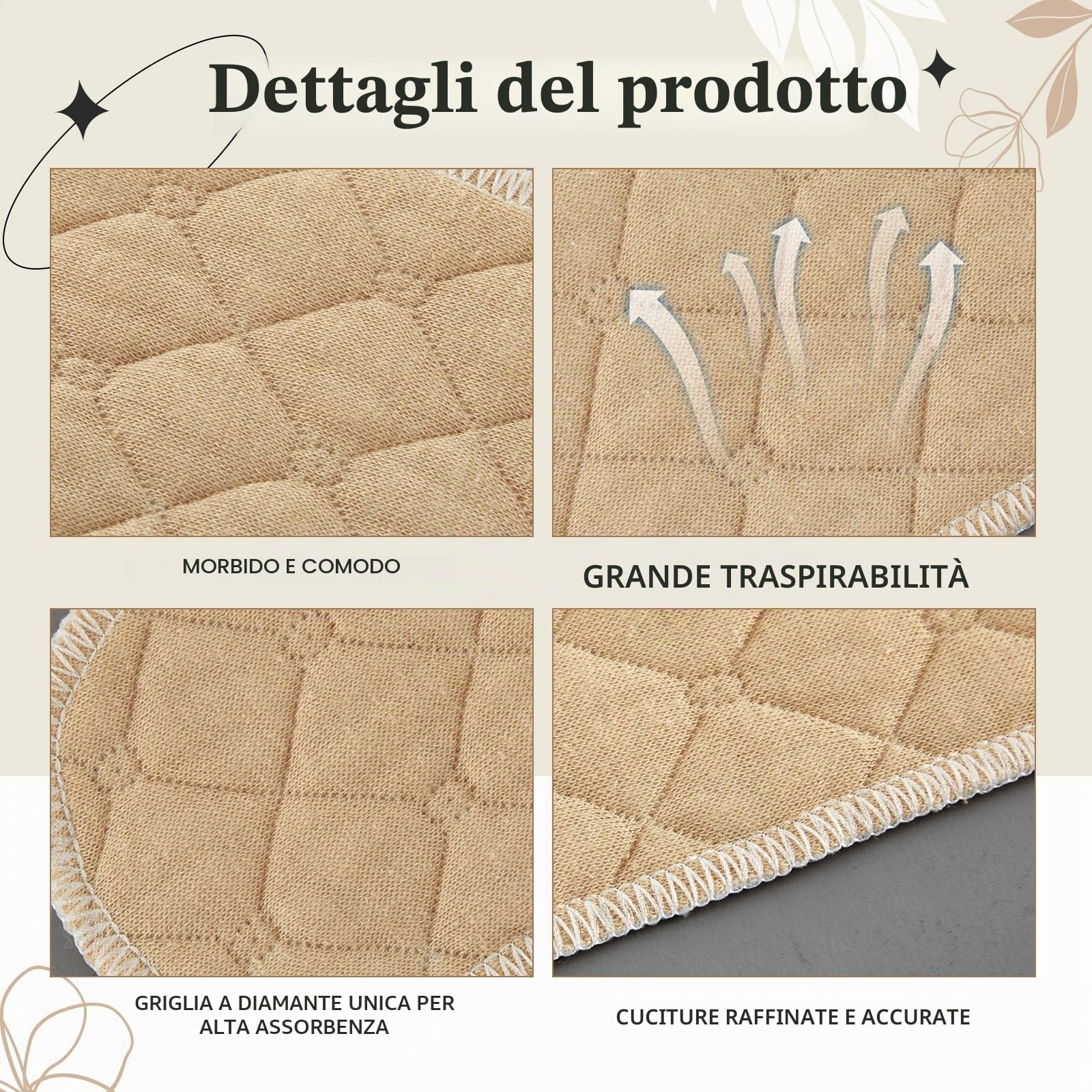 SATINIOR 10 Fodere Antisudore per Reggiseno da Donna Fascia Banda Sottoseno in Cotone 18 x 3 Pollici