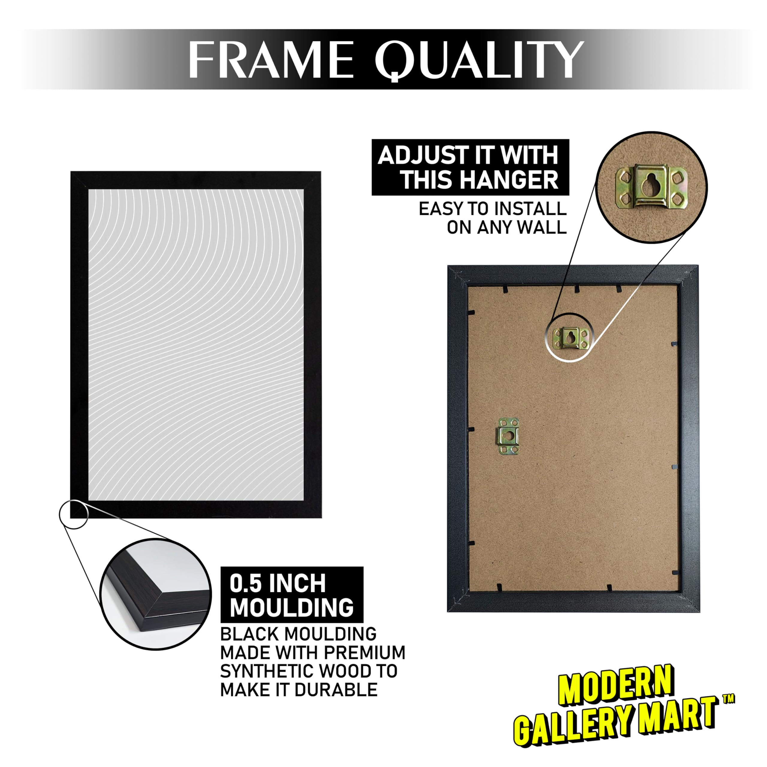 MODERN GALLERY MART Harry Potter Poster with Frame - A4 Size (8.3 x 11.7 inch) | Hogwarts Wall Art for Bedroom, Office, or Dorm | Great Gift for Fans (Harry Potter Design) 3