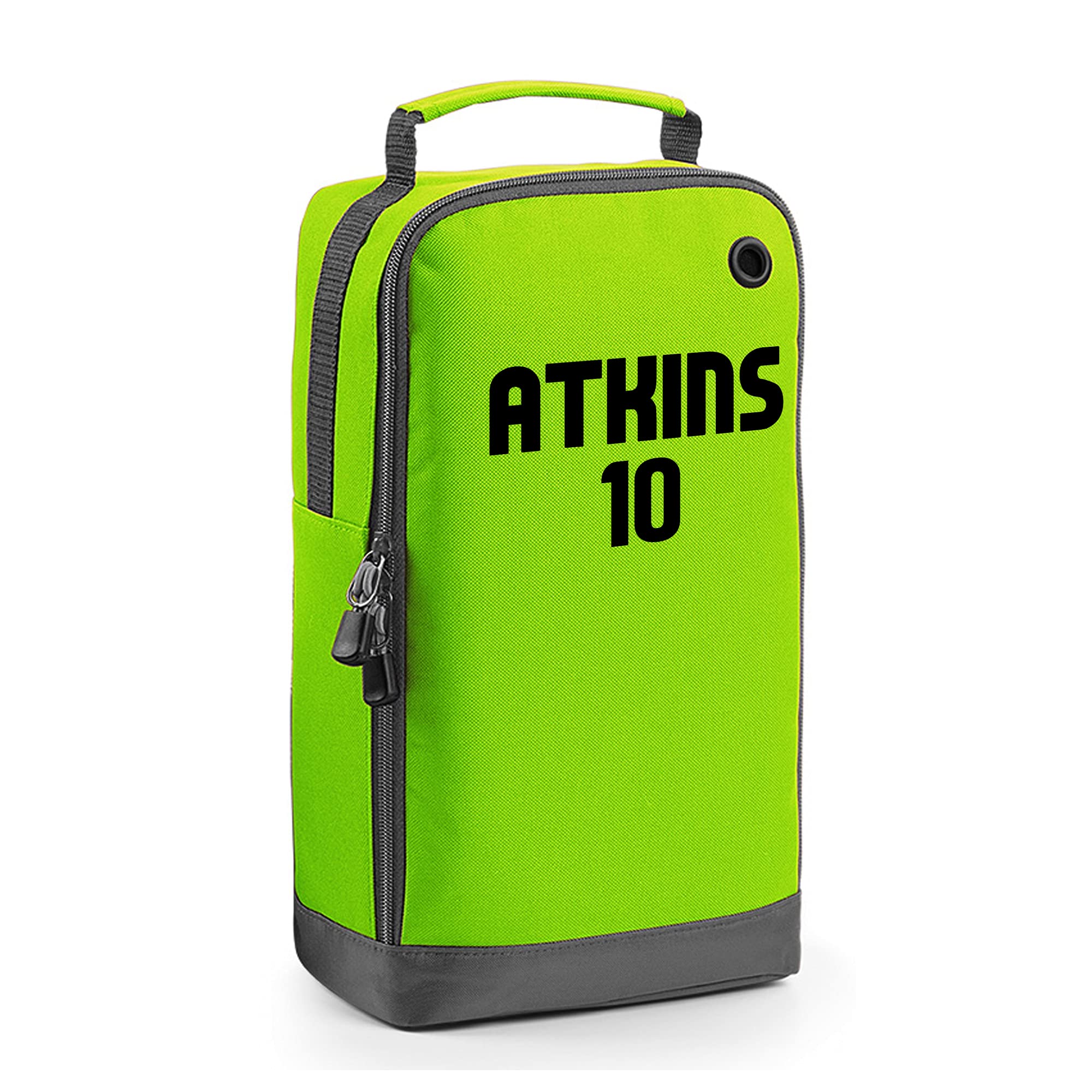 Personalised Football Boot Bag (Lime Green)
