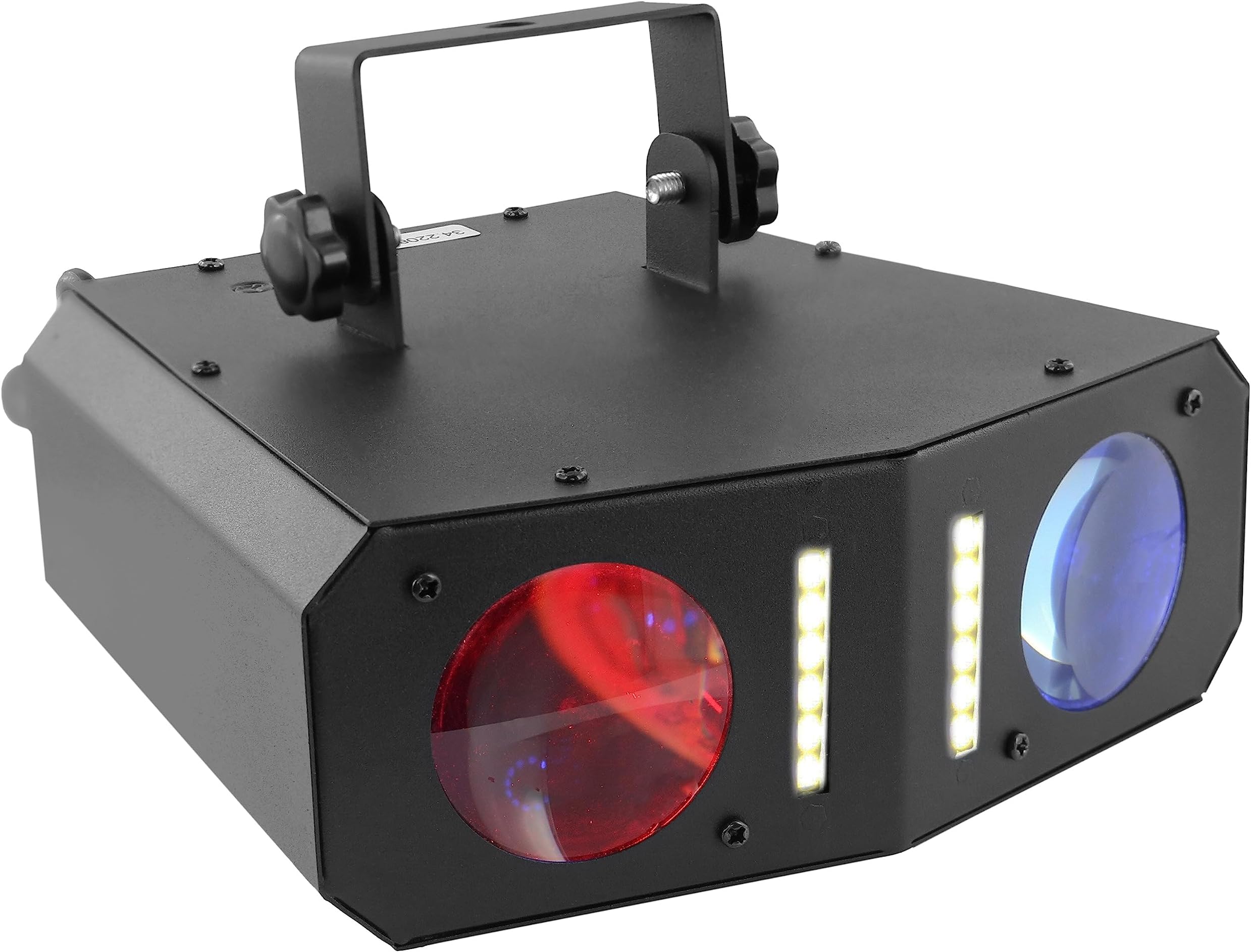 BoomTone DJ MoonStrob Noir Jeu de lumière à LED combo 2en1 qui