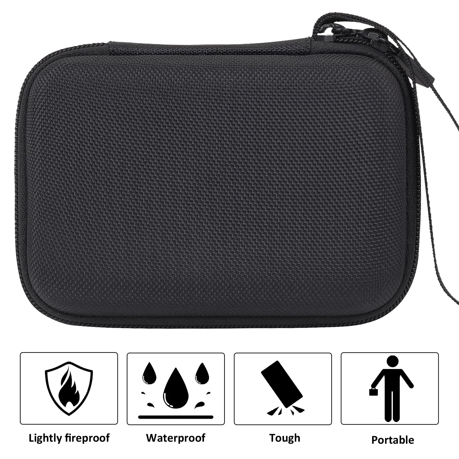 co2CREA cassa custodia borsa per Seagate Storage Expansion Card/Crucial X9 X10 Pro/WD Elements SE Unità a stato solido portatile,portatile a stato solido da 2,5 pollici(solo scatola)