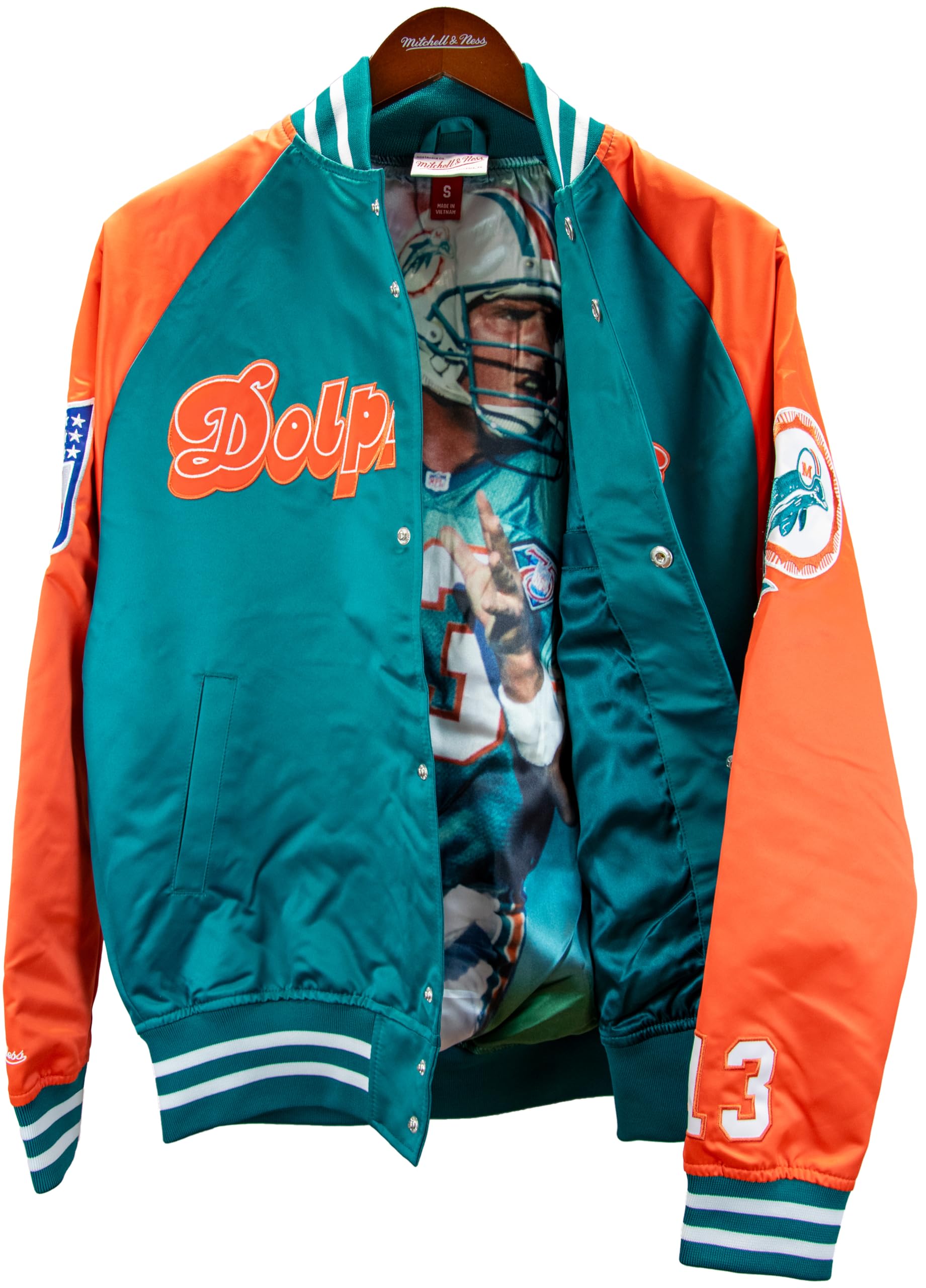 Mitchell & Ness Name & Number Lightweight Satin Jacket (NBA/NFL)