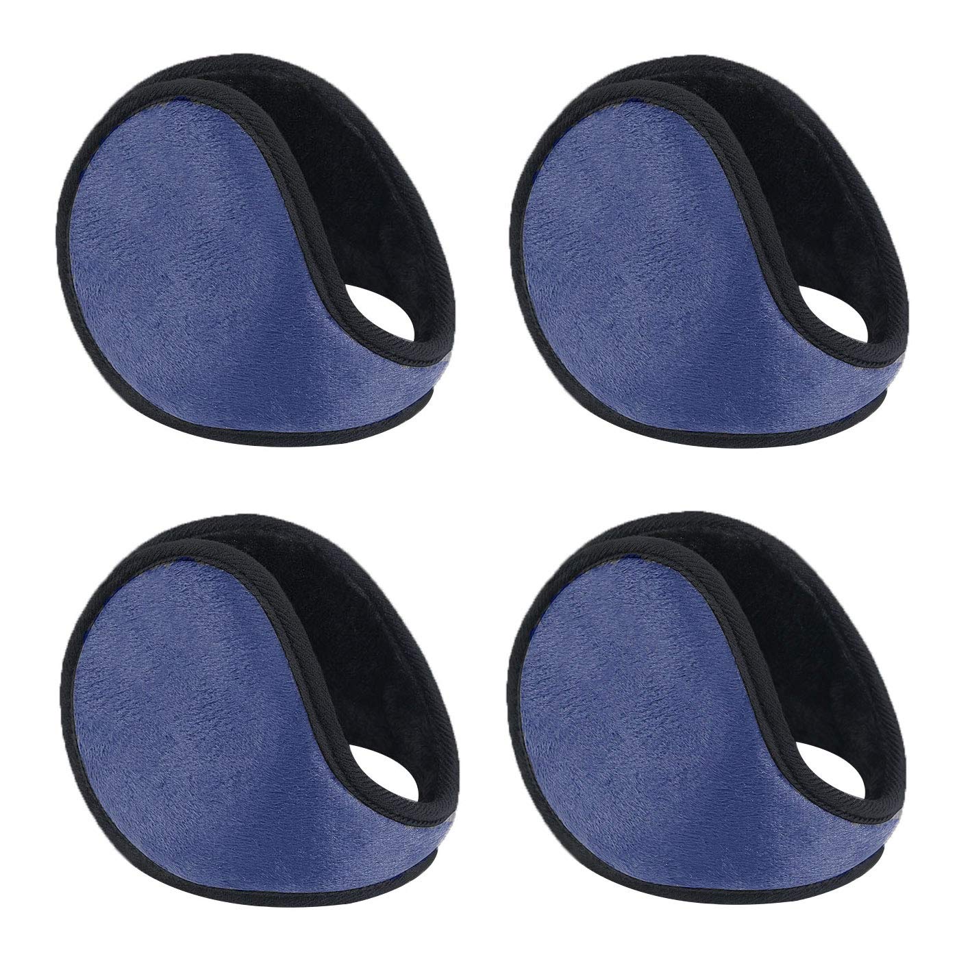 4 Pack Multicolor Winter Outdoor Sports Snowboarding Windproof Plush Earmuffs Unisex Earmuffs