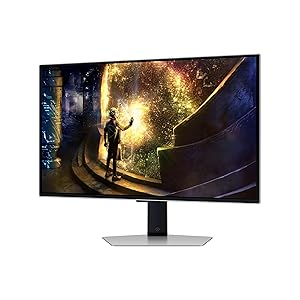 Samsung 27 Odyssey OLED G6 (G61SD) QHD & QD-OLED 240Hz 0.03ms FreeSync Premium Pro Gaming Monitor with Sleek Metal Design, 3 Year Warranty, US, LS27DG610SNXZA