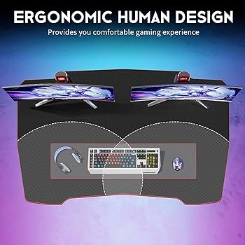 Amazon.com: YRLLENSDAN 39 ”Gaming Desk Ergonomic Computer