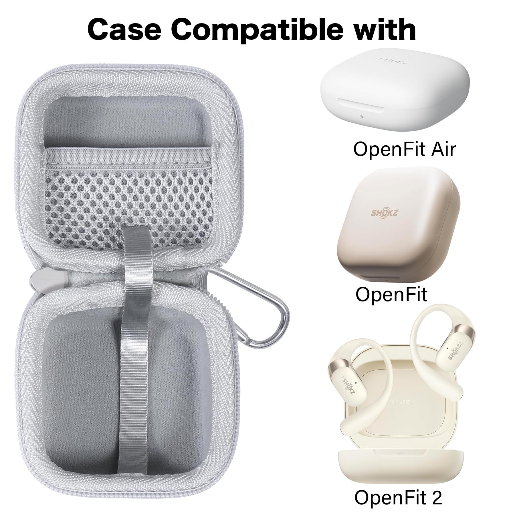 SHOKZ Openfit2 左のみ+ケース Amazon.com: co2CREA Hard Case Replacement for SHOKZ New