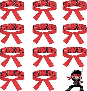 Bandeaux Ninja Enfant 12 Pièces - Fête Anniversaire Ninjago Anniversaire Ninjago Thème