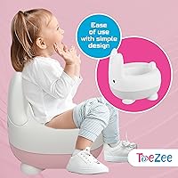 Vista 4 de Bunny - Asiento de inodoro de entrenamiento para niños pequeños, cómodo asiento de inodoro para niños, cuenco extraíble fácil de limpiar, silla