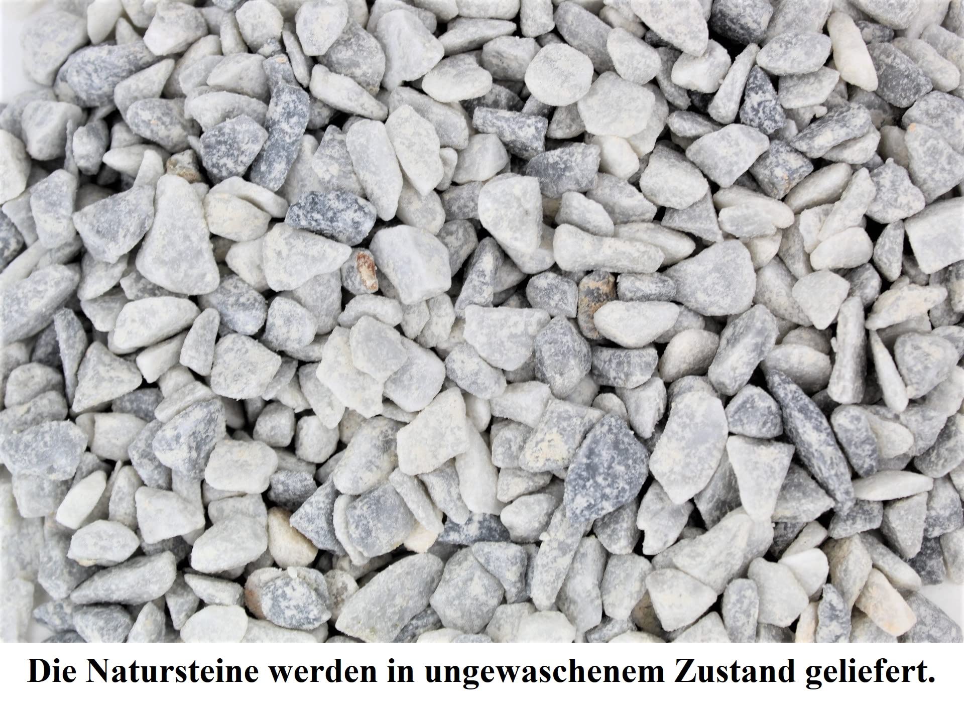 Gartenwelt Riegelsberger Ice Blue Splitt 8-16 mm 25 kg worek żwirek ozdobny kamienie dekoracyjne kamienie drogowe
