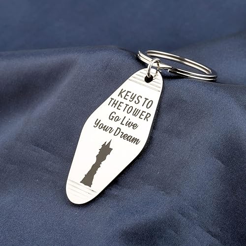 Miniatura 5 de ENSIANTH Llavero Rapunzel inspirado en la película, regalo de princesa enredada, regalo de princesa Rapunzel Torre Llavero