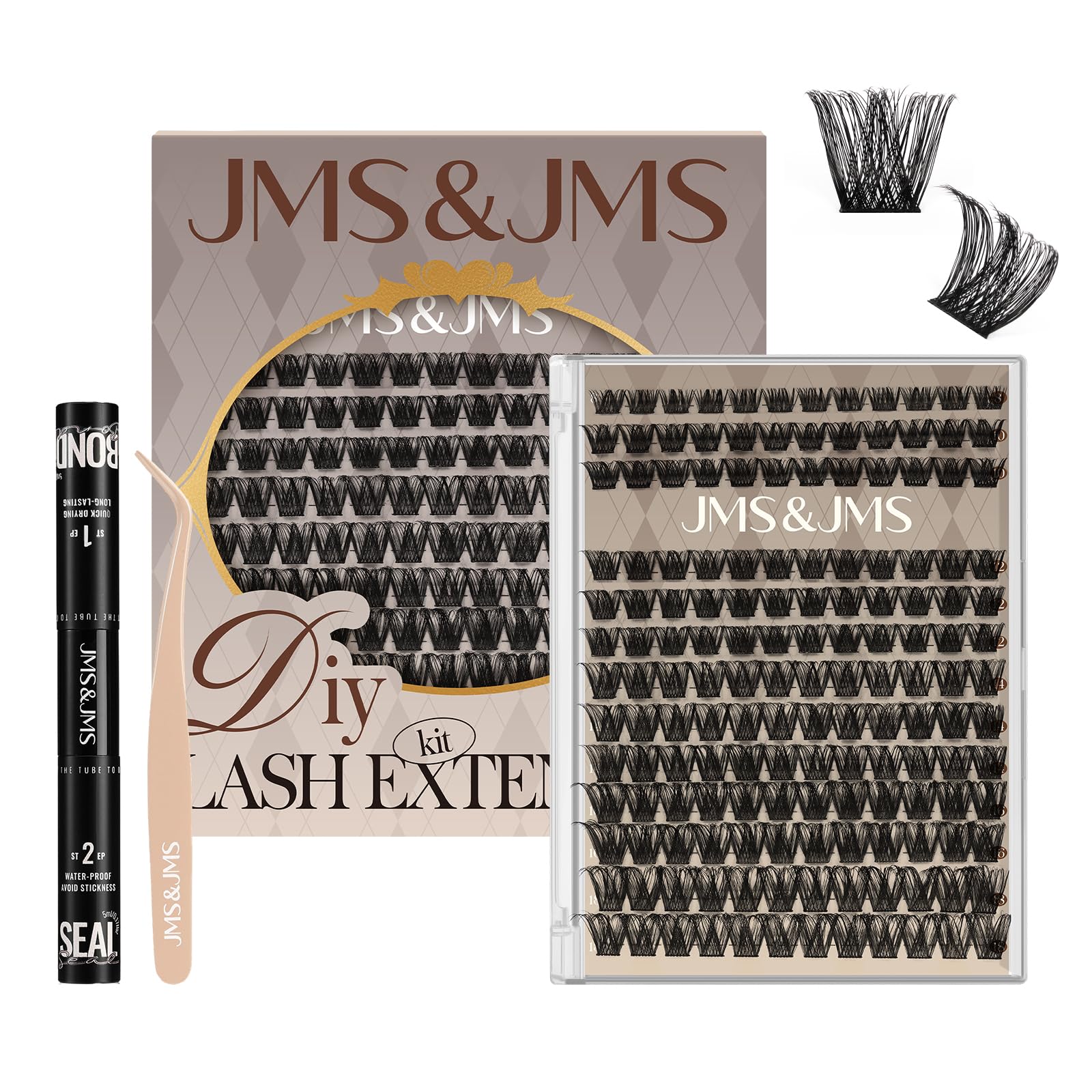 Amazon.com: JMS&JMS Lash Clusters Kit Lash Extension Kit with Lash