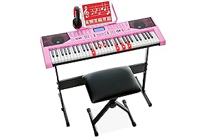 Best Choice Products 61-Key Electric Keyboard Piano with Lighted Keys for Kids Ages 9-12