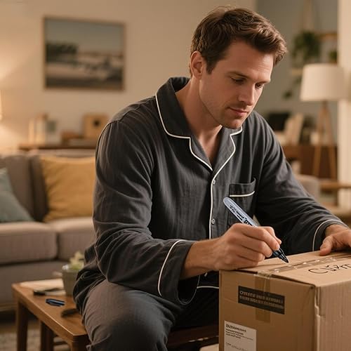 Miniatura 6 de Paquete de 160 marcadores permanentes negros, punta fina, de secado rápido, impermeable, marcador en madera, plástico, papel, metal, espejo, para