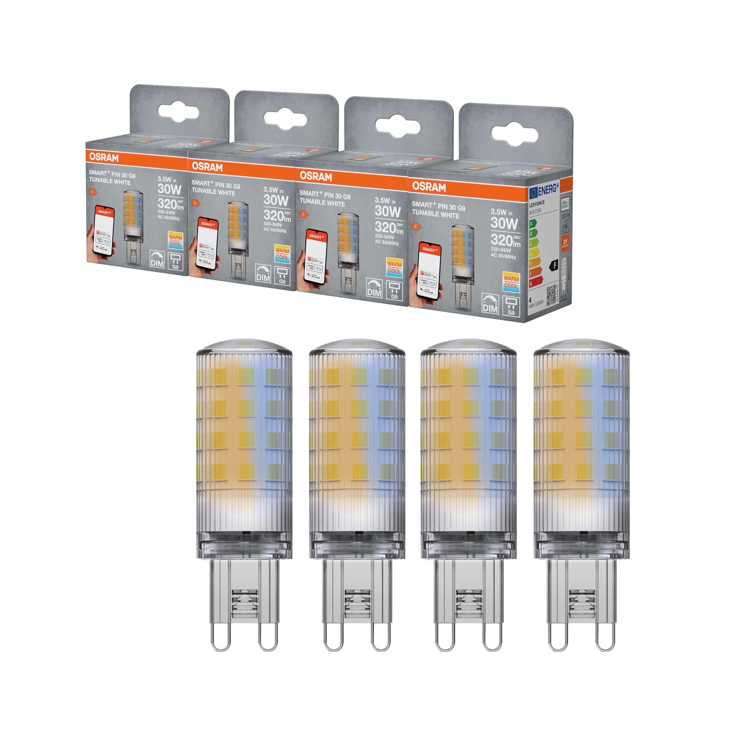 OSRAM Lampa LED SMART+WIFI z podstawą wtykową, 3,5W, 320lm