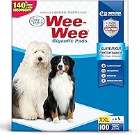 Vista 1 de Four Paws Wee-Wee - Almohadillas grandes para orina de rendimiento superior sin perfume para perros y cachorros, protección acolchada a prueba