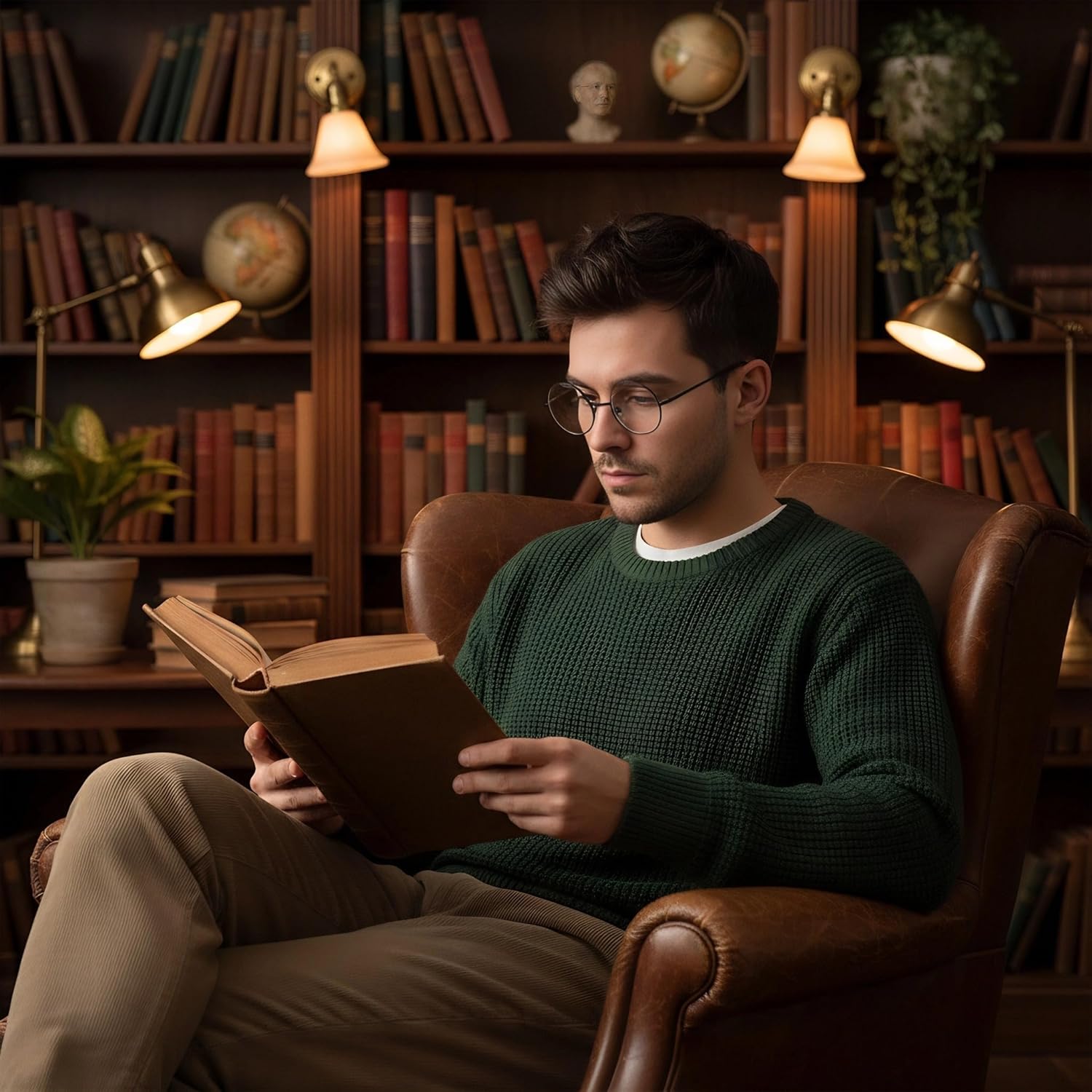 WMG Round Blue Light Blocking Glasses - Retro Circle Computer Eyeglasses Anti Blue Light Lens Halloween - Image 3