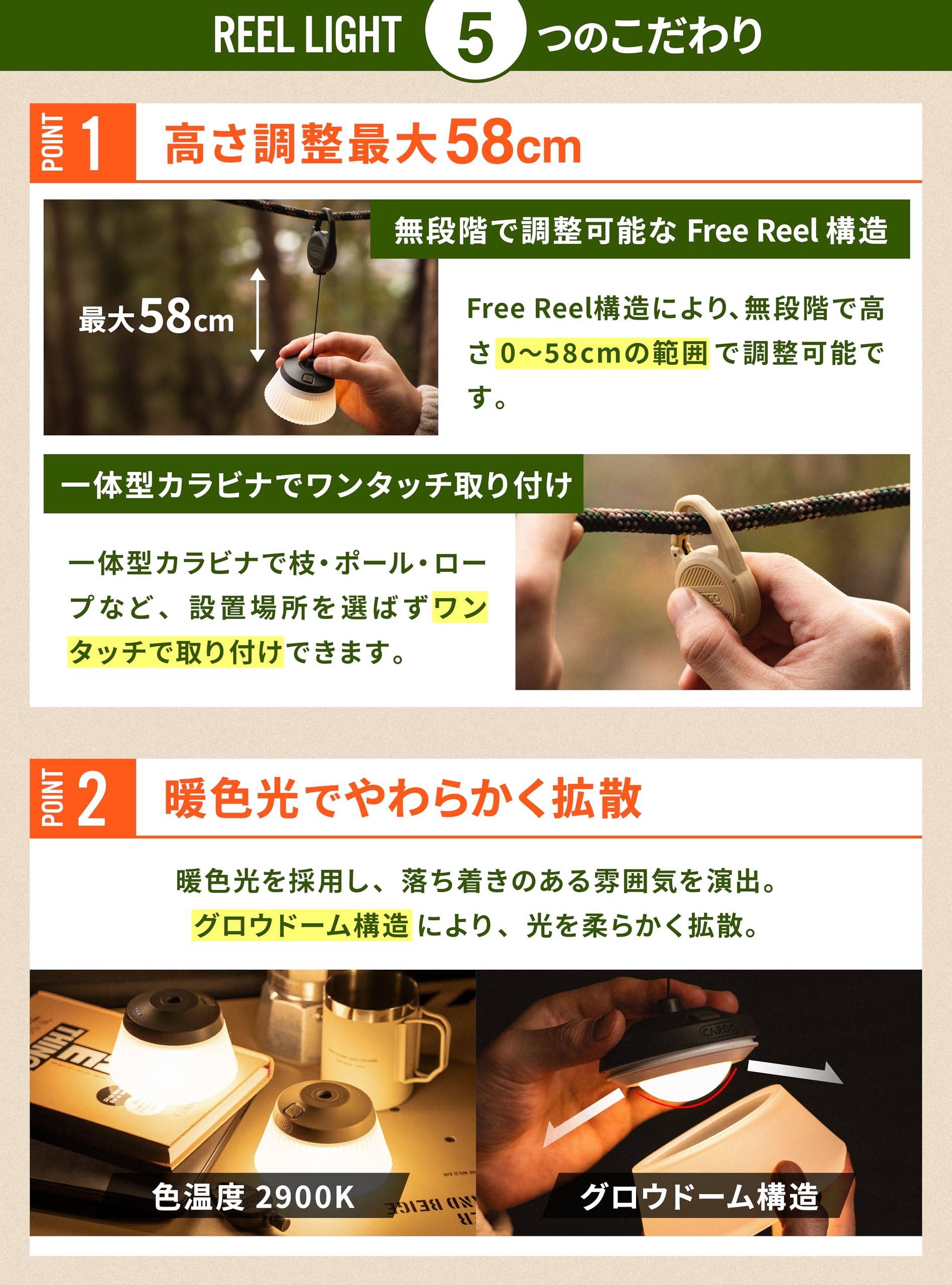 Amazon.co.jp: CARGO CONTAINER カーゴコンテナ REEL LIGHT MINI LED