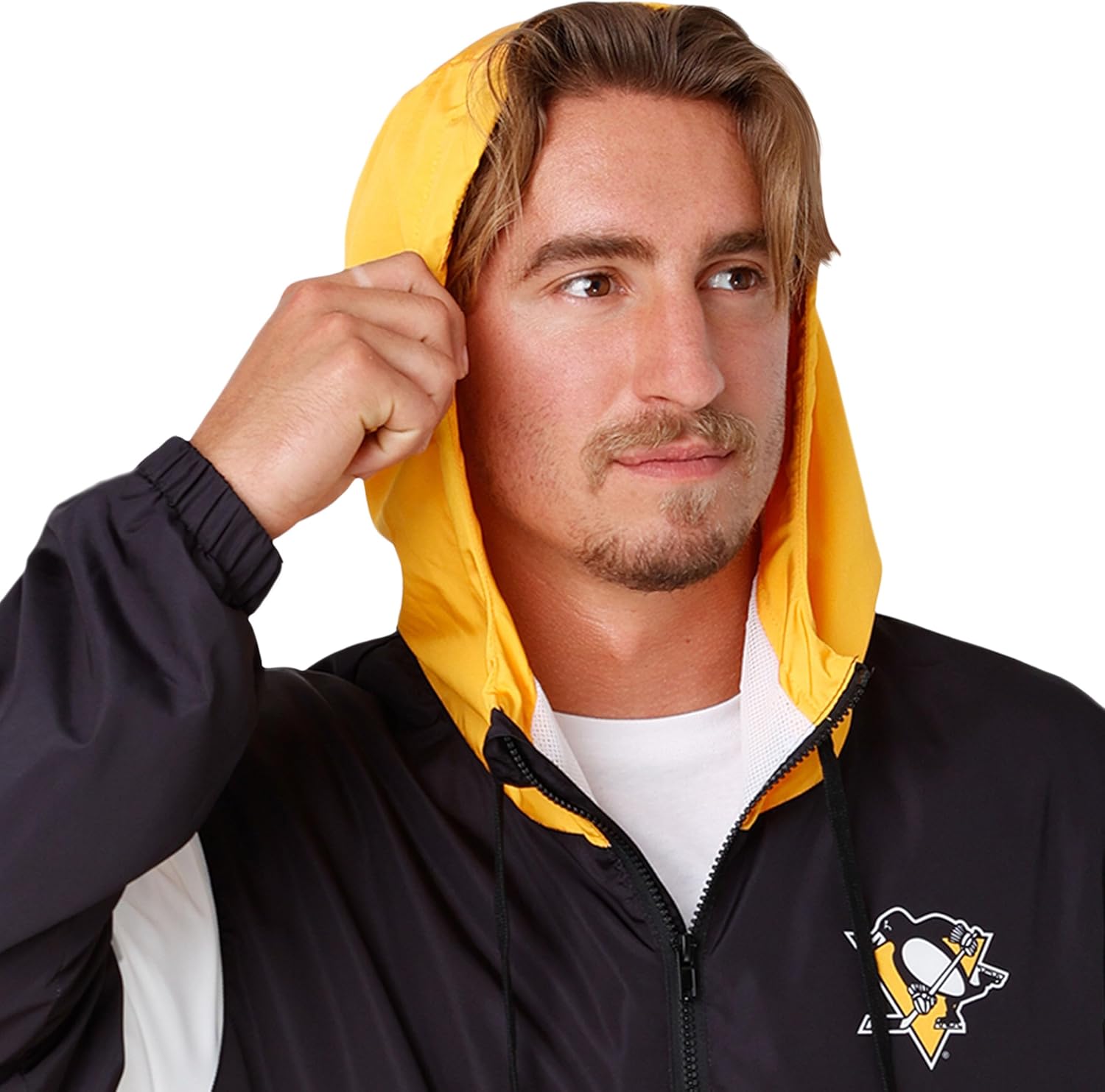 FOCO NHL mens Nhl Team Logo Warm-up Windbreaker Jacket - Image 3