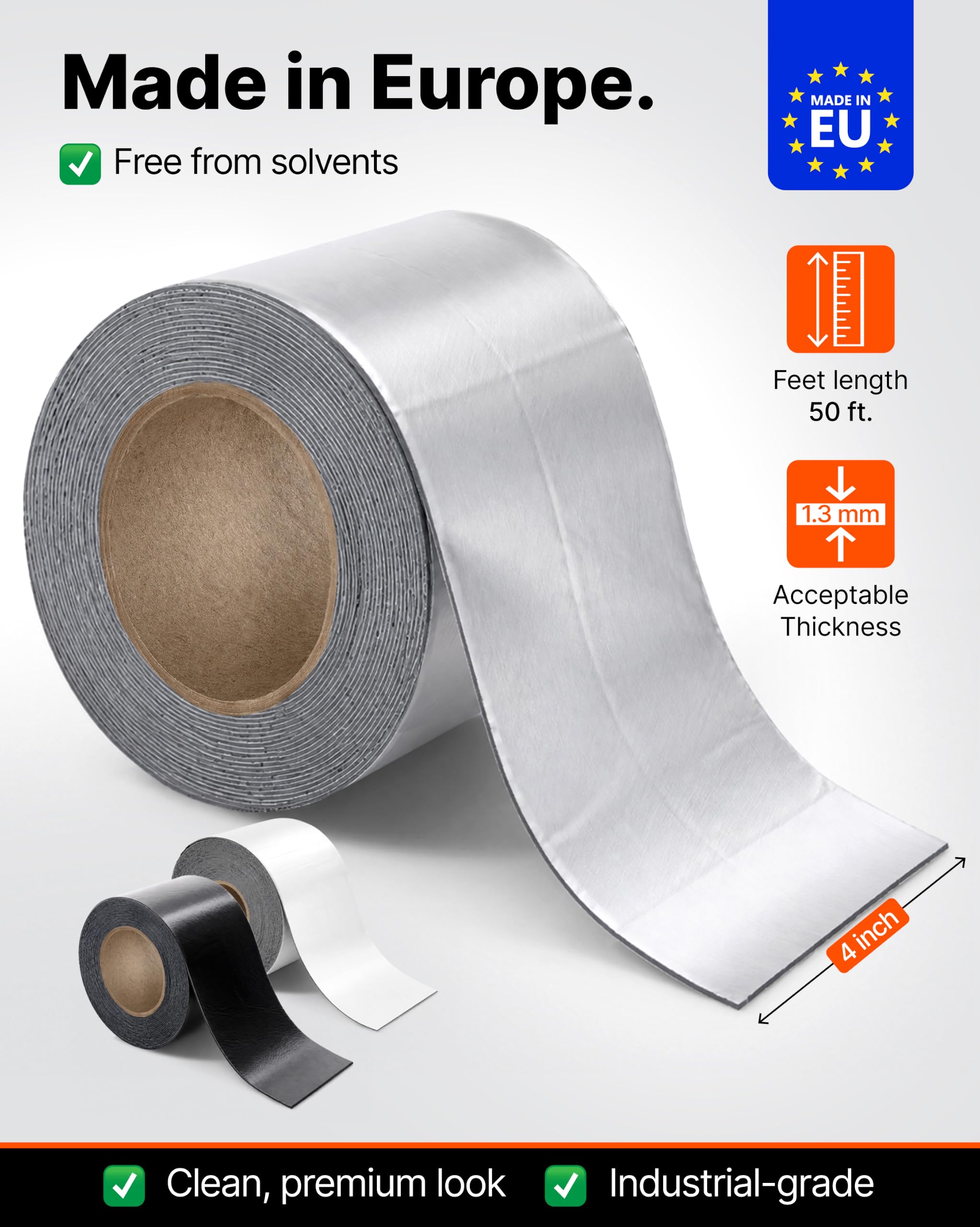 HSS Butyl Sealant Tape - 4 Inch x 50 Feet -6