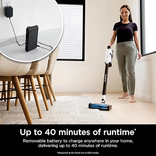 Miniatura 5 de Shark IZ540H Pro - Aspiradora inalámbrica (renovada con Clean Sense IQ, sello completo antialérgeno con filtración HEPA, cepillo PowerFins Plus,