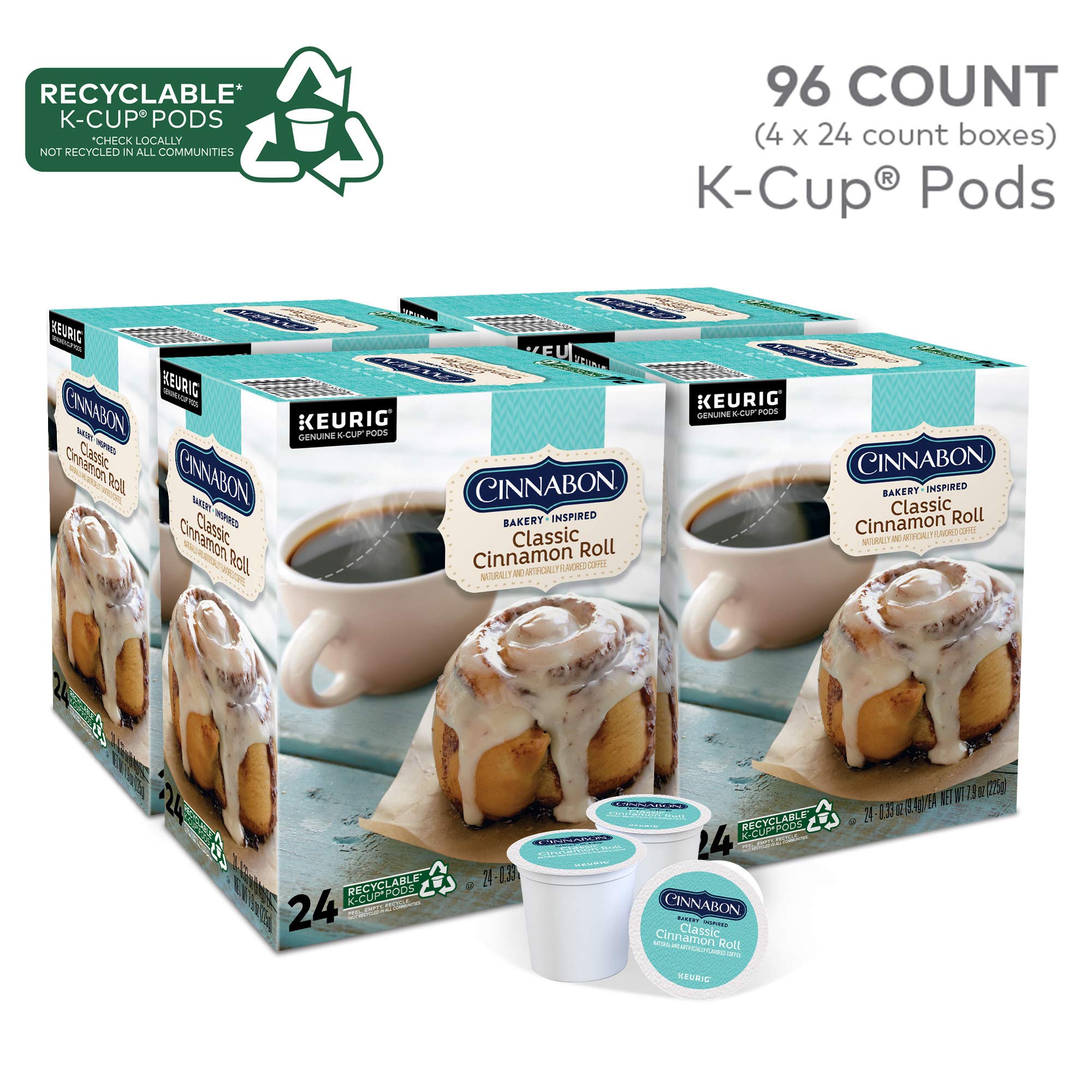 Buy Cinnabon Classic Cinnamon Roll, SingleServe Keurig KCup Pods