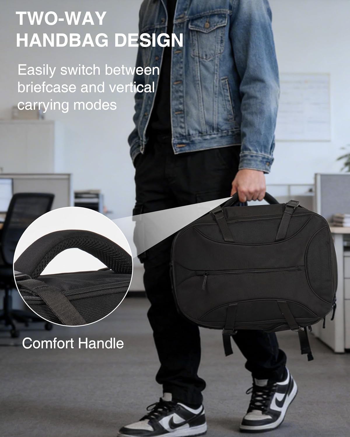 TSA-Friendly Travel Backpack with Laptop Compartment, 30L Carry-On Backpack for Men & Women, 180° Lay-Flat Design, Waterproof & Durable 1000D Oxford, Fits 15.6" Laptop - Image 7