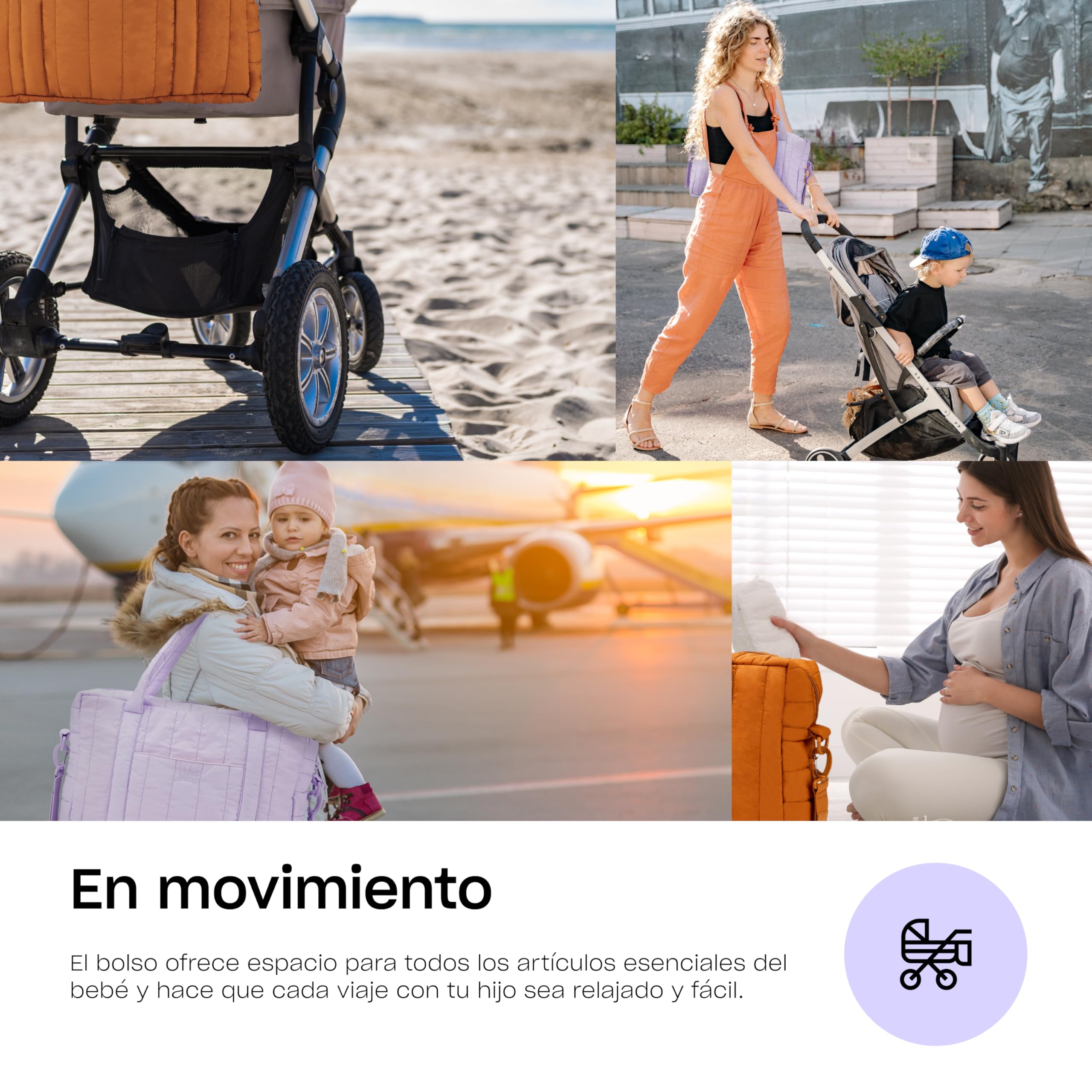 Hylat Baby Bolso cambiador para mamás - perfecta para llevar - versátil y ligera