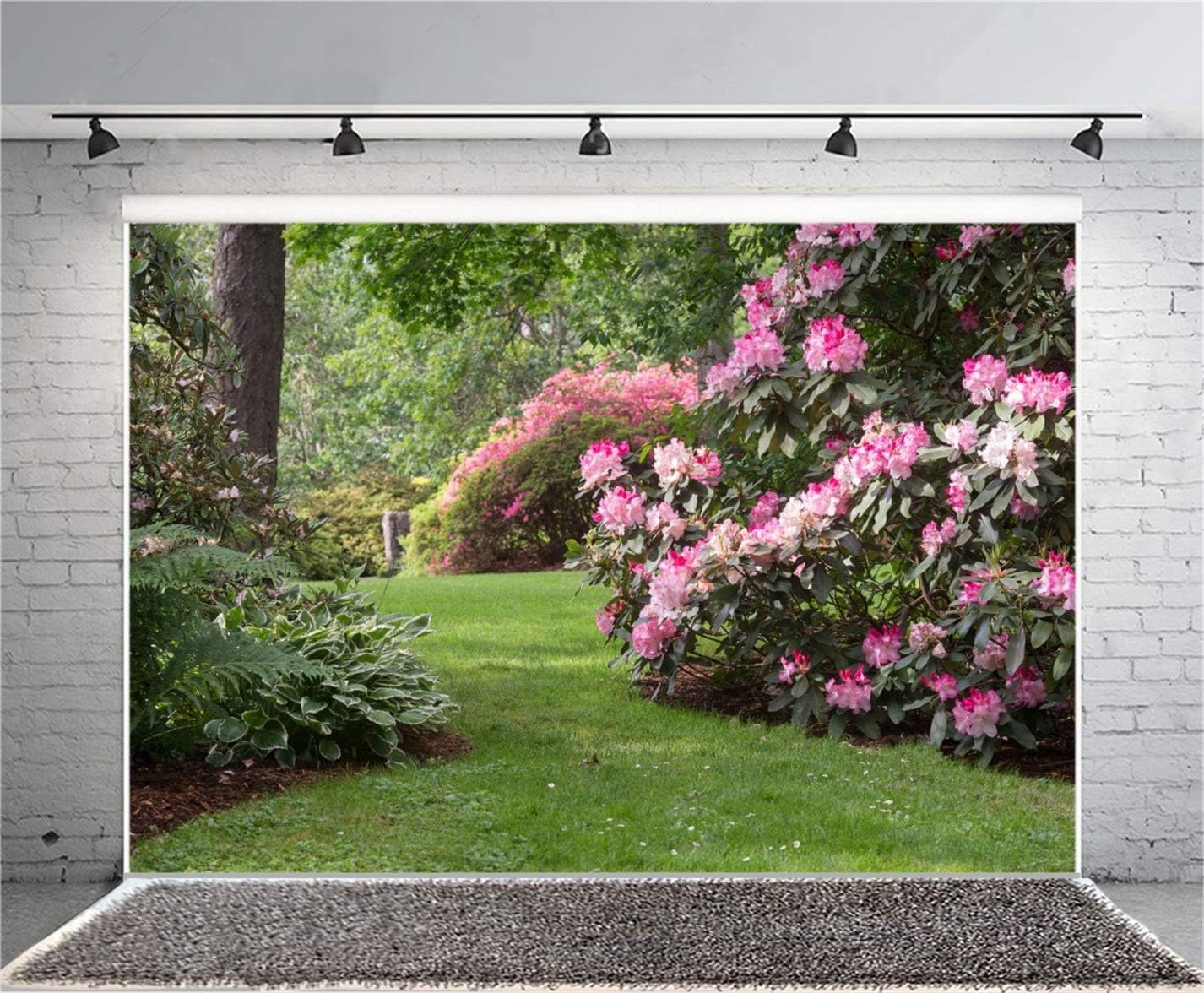 Review Discount CSFOTO 15x10ft Spring Garden Backdrop Countryside Field Backdrop Blooming Flowers Tea Party Decor Background Wedding Background Outdoor Picnic Spring Photo Background Nature Backdrops