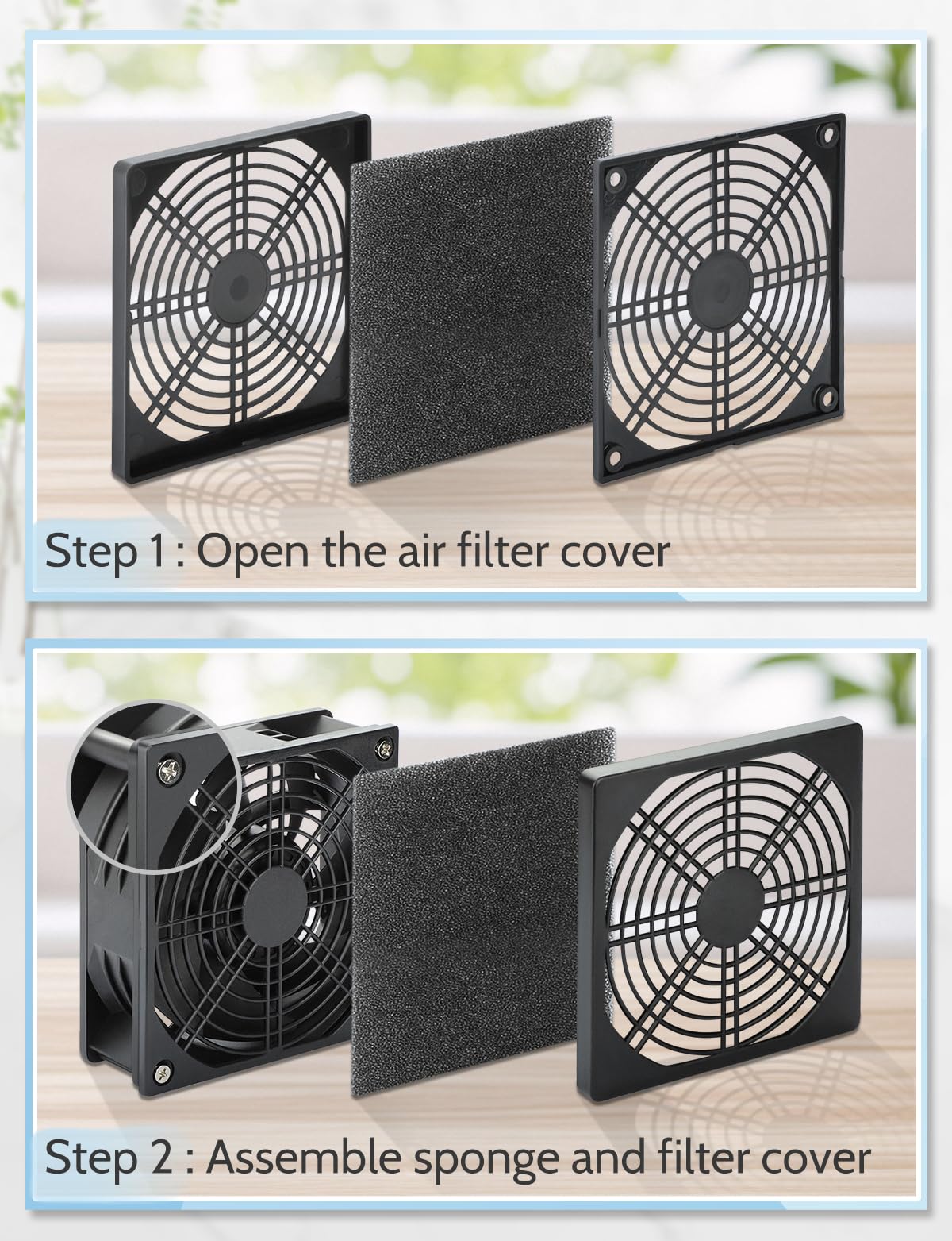 Wathai Ventilatore tubolare da 120 mm, 100 mm, ventilatore di scarico 230 V, 220 V, con regolatore di velocità continuo, ventola per bagno, cucina, tenda da terra, garage, PC computer