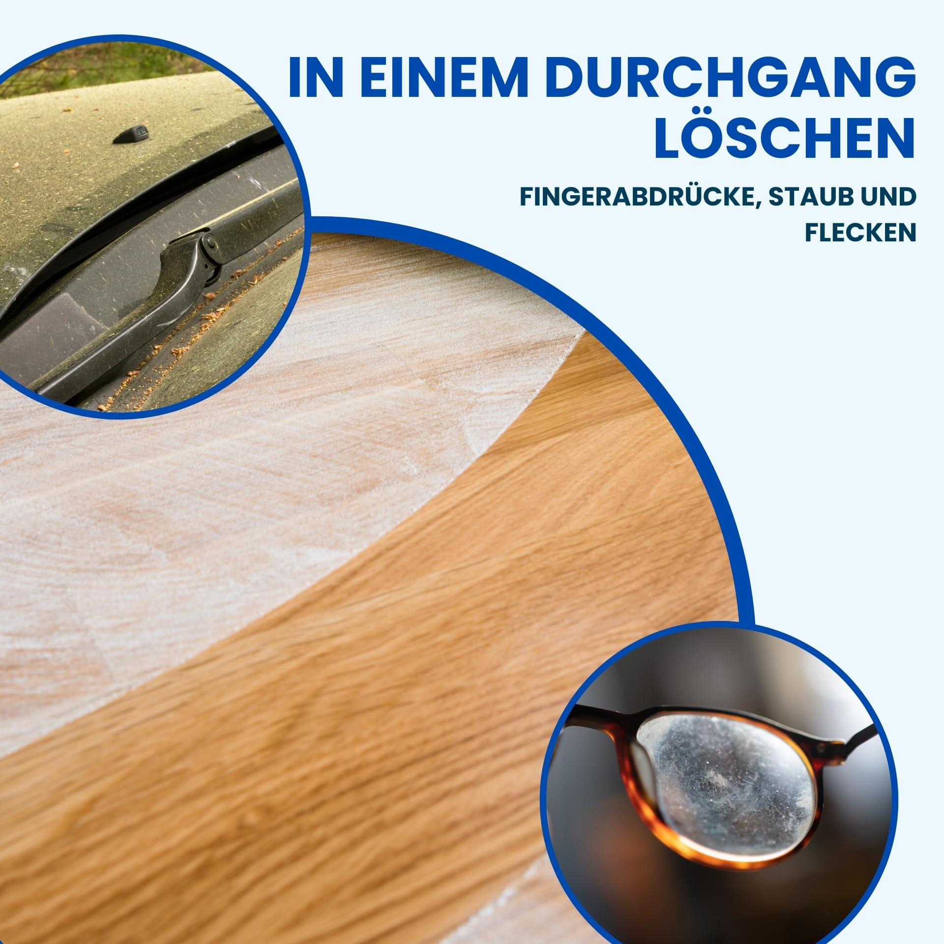Scracchio Original, Mikrofaser Tuch +5 Jahre Haltbarkeit, Mikrofasertücher für Auto Reinigung, Haushalt, Glasreiniger, Fensterputztücher, Nur mit Wasser Reinigen, ohne chemische Reinigungsmittel(3Stk)