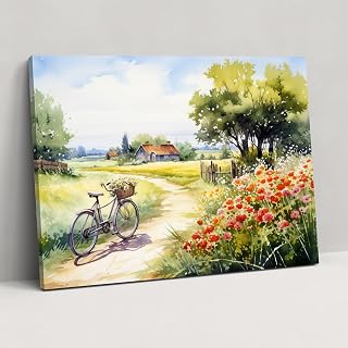 Painted Anarchy Bicycle Wall Art - Bicycle, Home Decoration, Countryside Landscape, Wall Art, 30" x 20"
