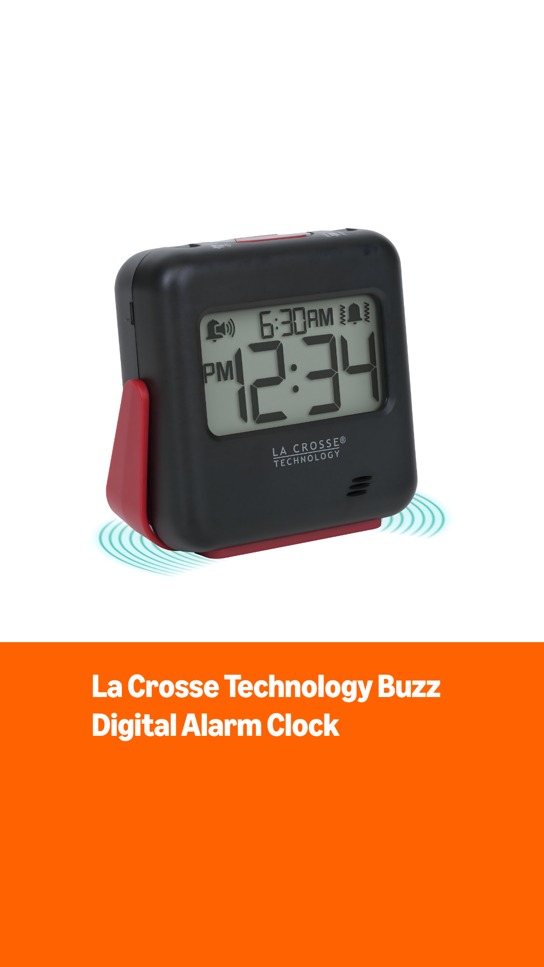Amazon.com: La Crosse Technology 617-147 Buzz Digital Alarm Clock