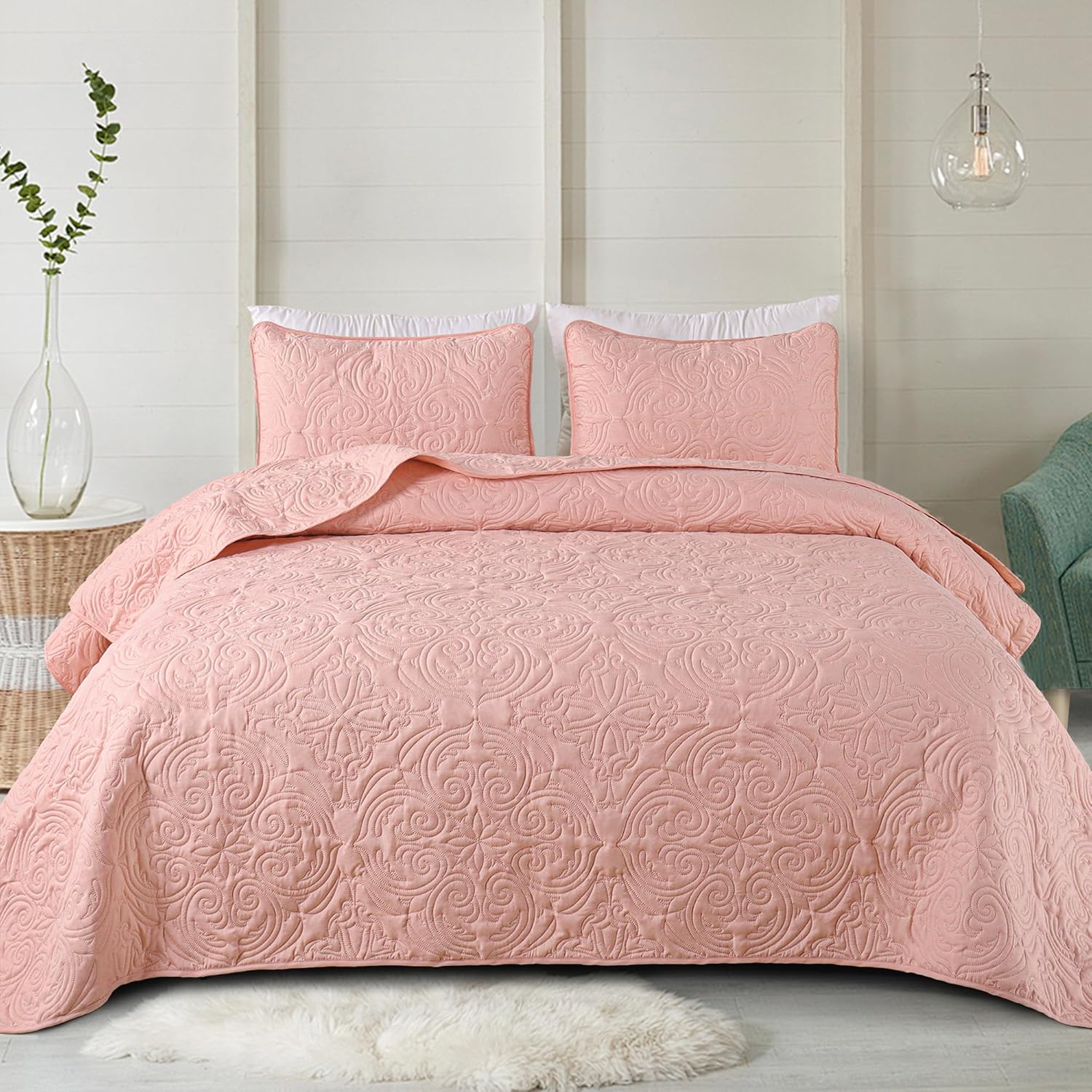 Exclusivo Mezcla Twin Quilt Bedding Set, Lightweight Vintage Twin XL