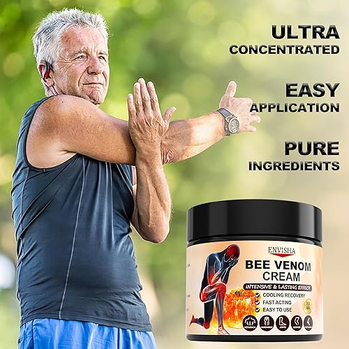 Miniatura 3 de ENVISHA Bee Venom Crema para articulaciones, veneno de abeja y crema de huesos para espalda, rodilla, manos, cuello, pies