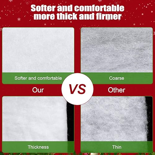 Miniatura 3 de 6 mantas de nieve de Navidad, rollo de nieve falsa para interiores, manta de nieve artificial para decoración navideña, exhibiciones de pueblo,